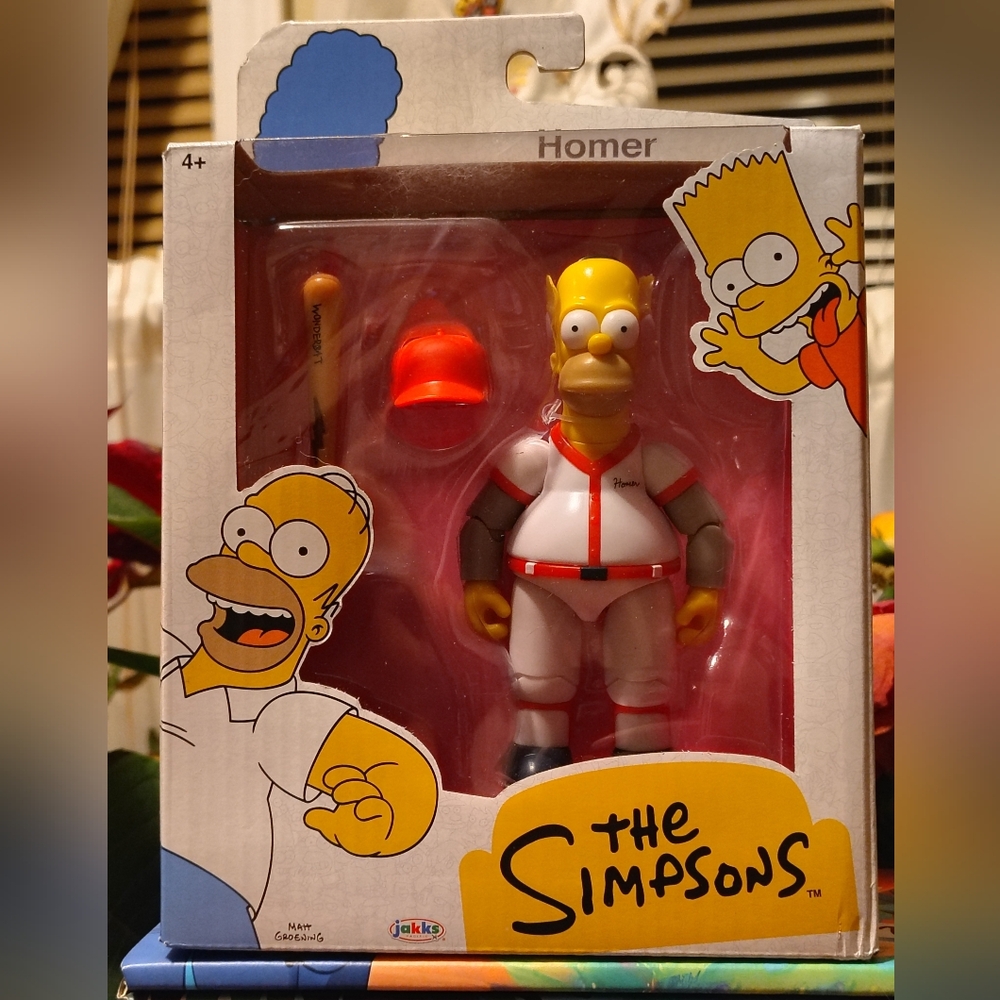 The Simpsons Homer Baseball Action Figure - Picture 1 of 2